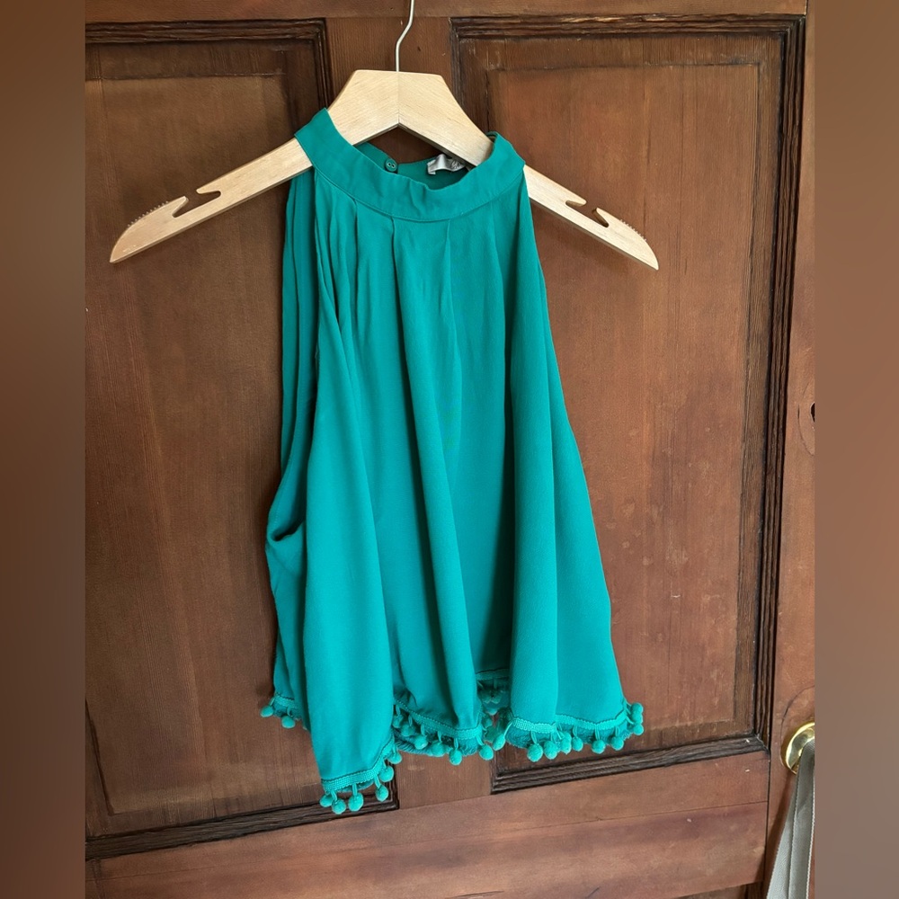 Lovers + Friends Teal Blouse